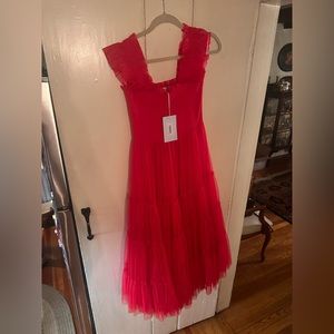 NWT Hill House The Collector's Edition Ellie Nap Dress - Red Tulle (Size Small)